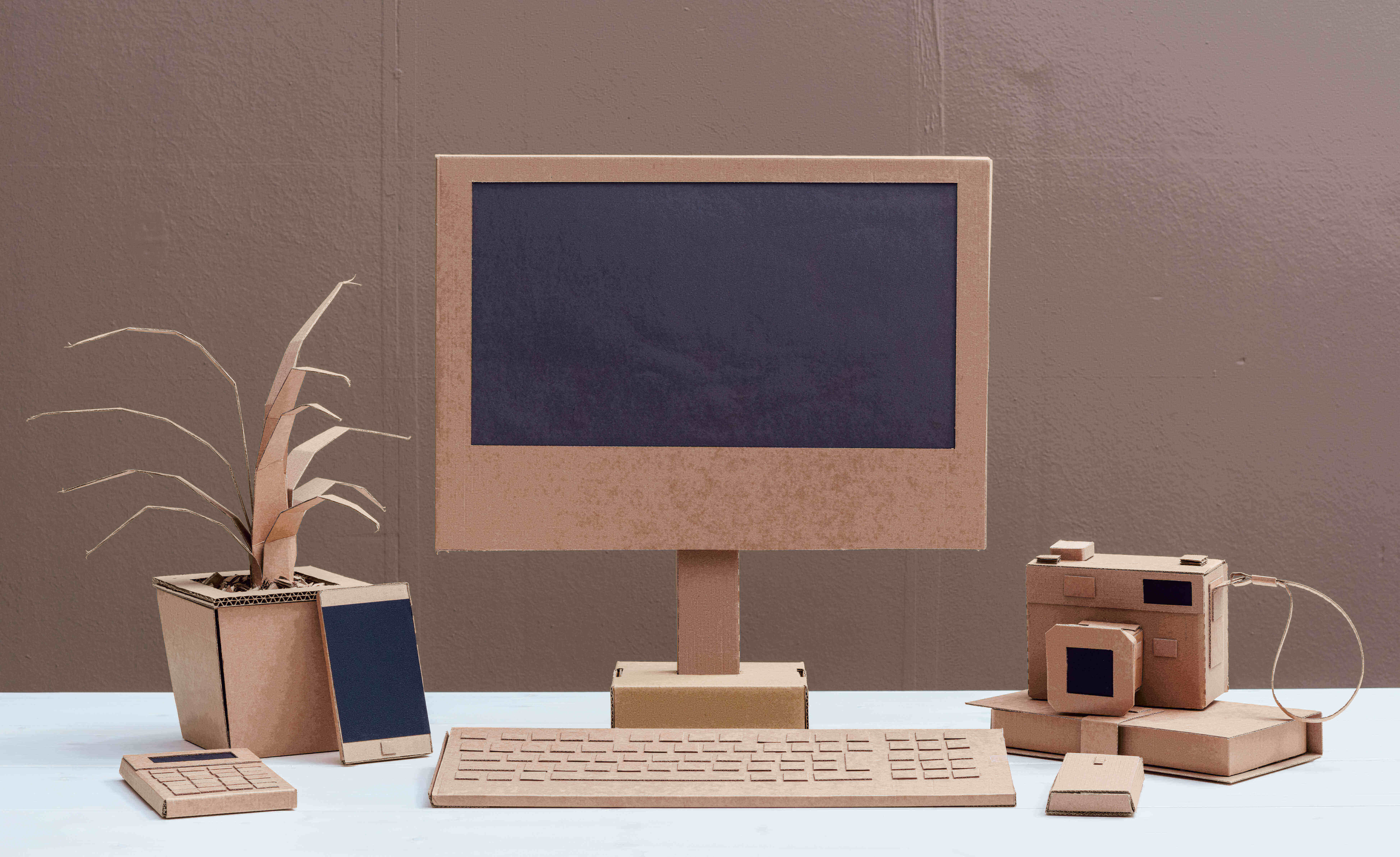 Image of cardboard technology prototypes